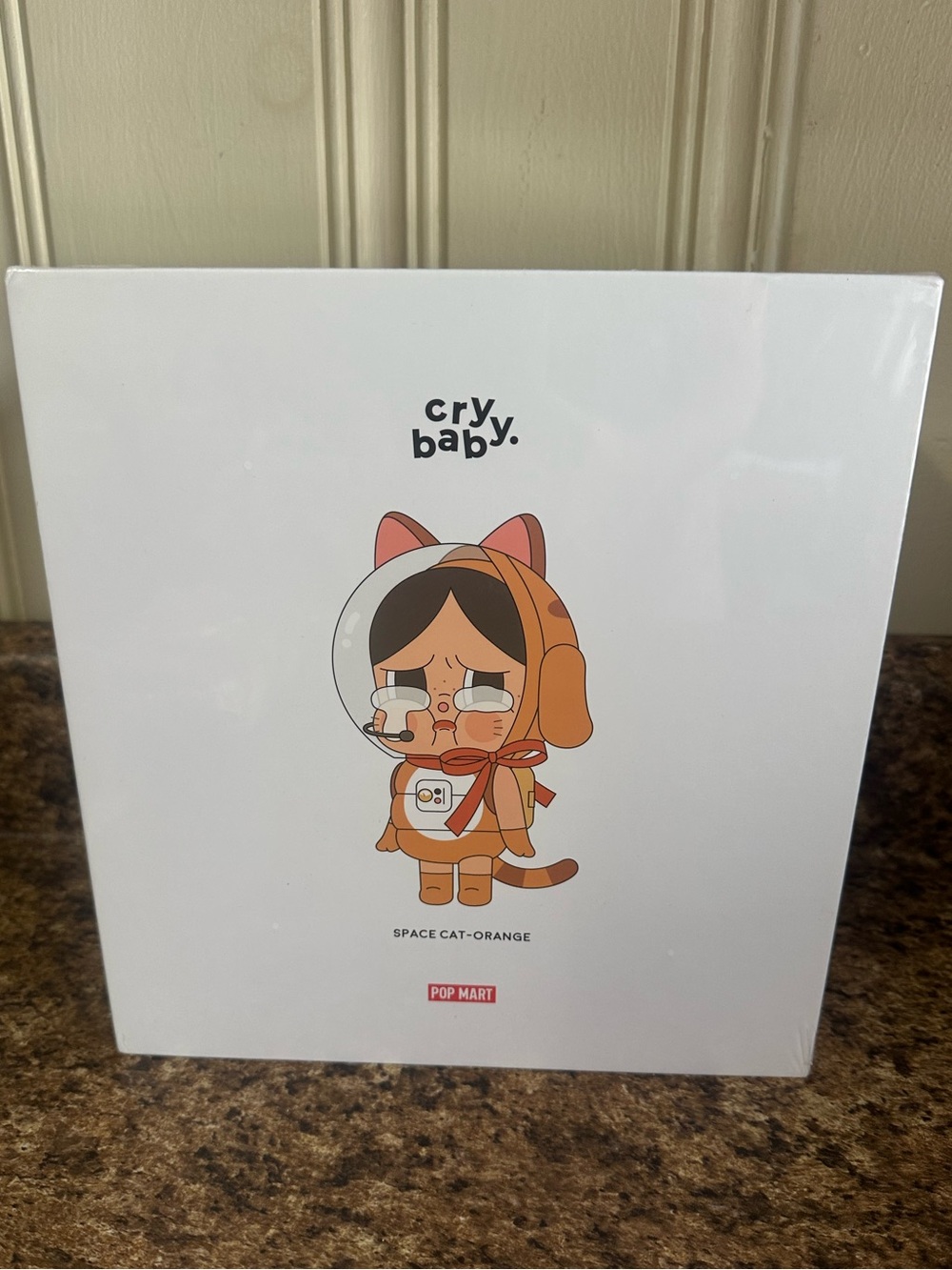 Crybaby Space Cat Orange Figure Popmart